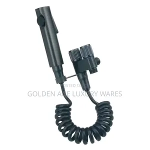 Black Pressing Shower With Double Tee Tap
