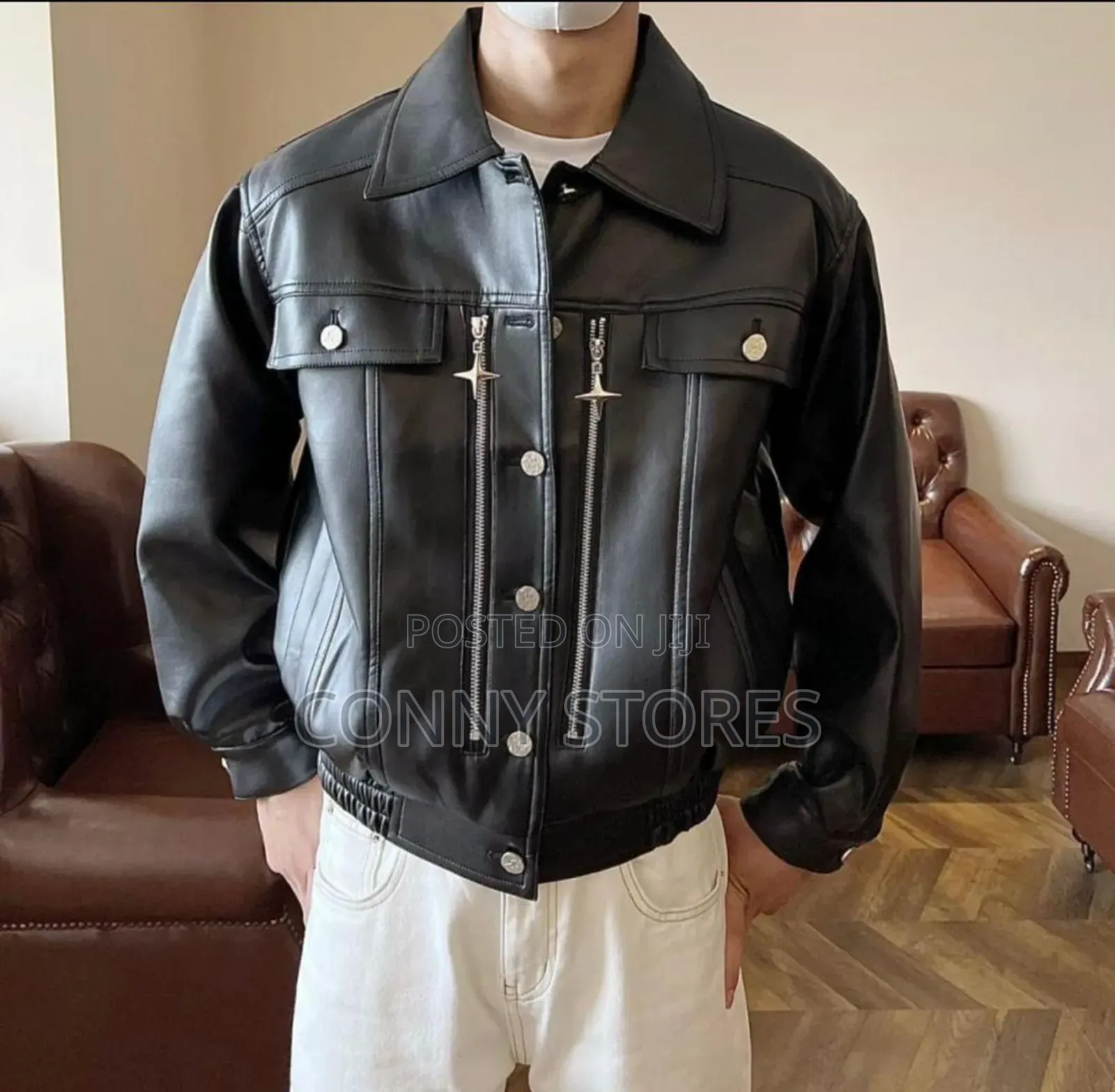 High Quality Diesel Pure Leather Jacket
