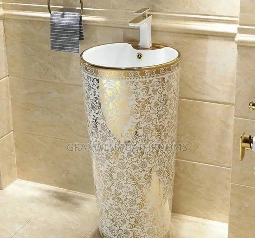 Standing Gold Design Basin