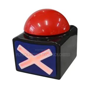 Game Answer Buzzer Alarm Button With Sound Light Trivia Quiz