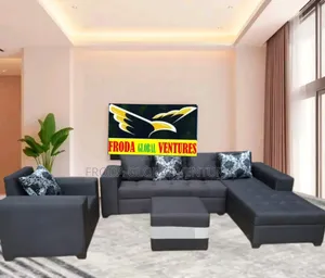 Quality Couch; L-Shape Sofa,Single Chair and Table. Flsblfl2