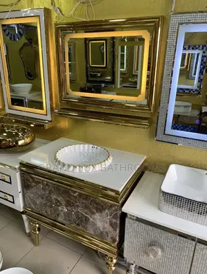 Photo - Luxury Gold Cabinet