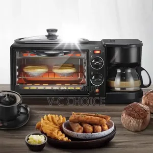 3in1 Breakfast Machine Bread Maker Toaster Electric Minioven