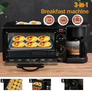 3in1 Breakfast Machine Bread Maker Toaster Electric Minioven