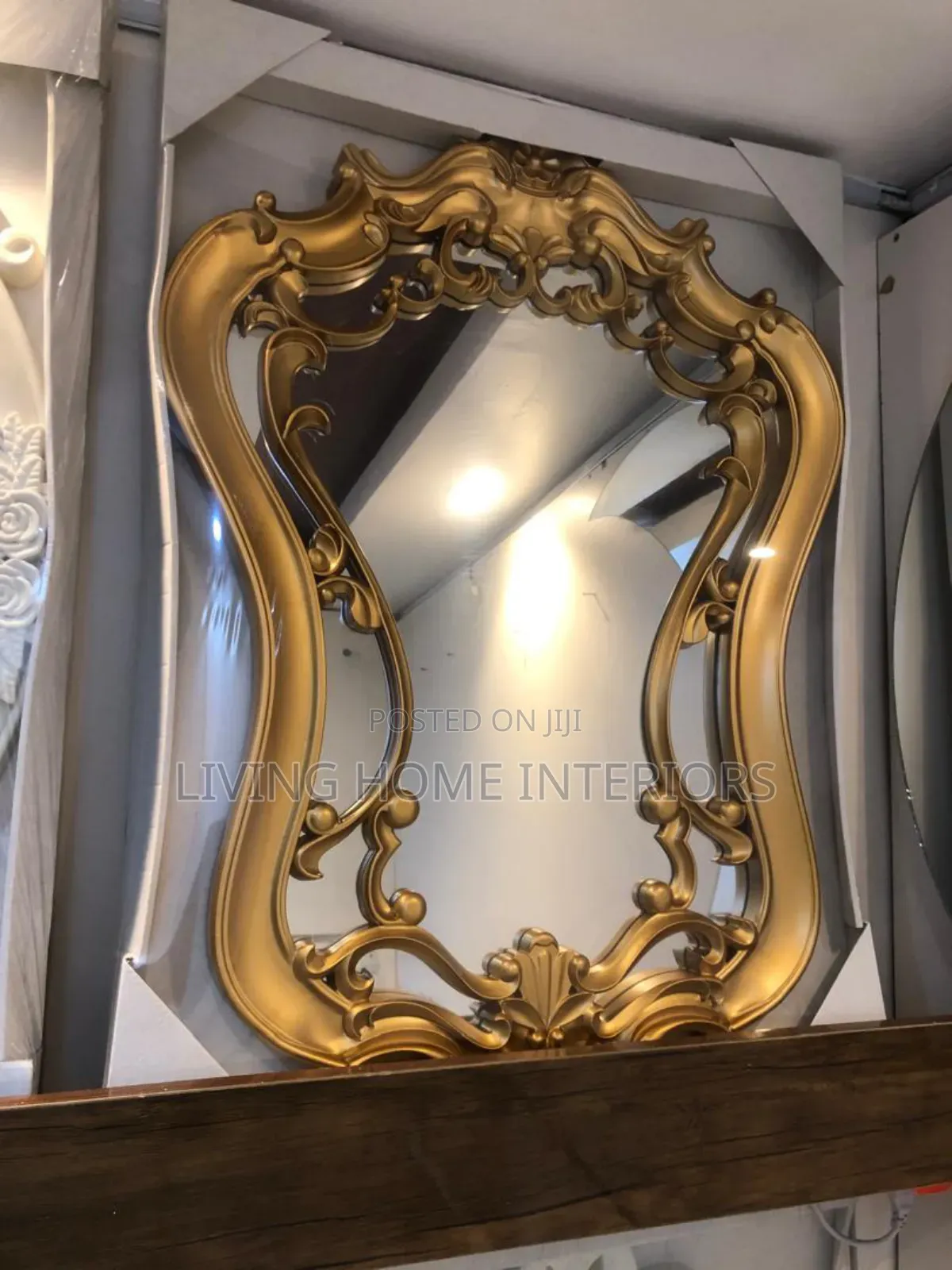 Luxury Golden Royal Frame Mirror High