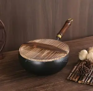 24cm Non-stick Frying Wok Pan Multifunctional Iron