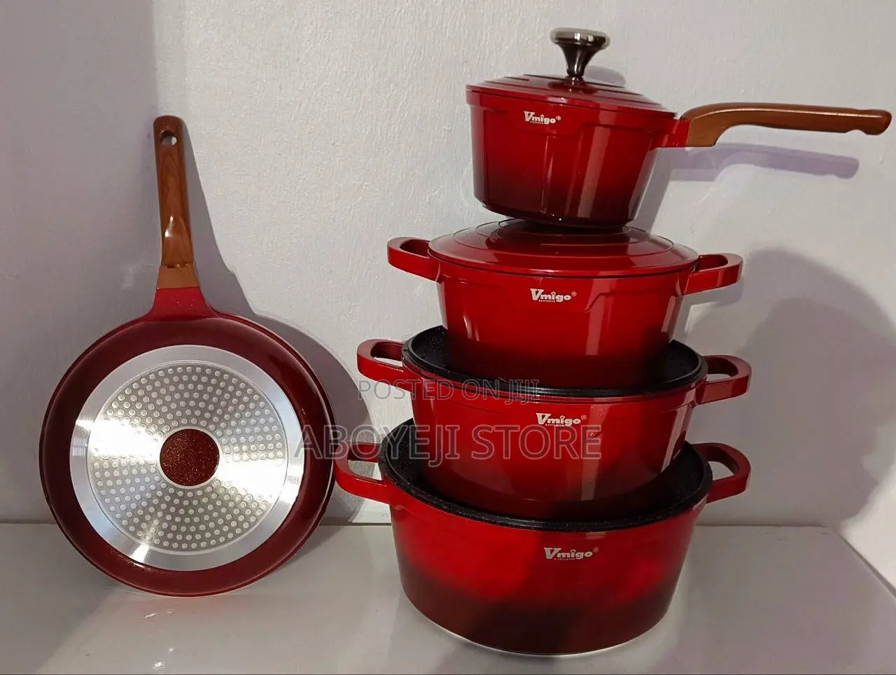 9pcs Vimgo Cast Iron Pots