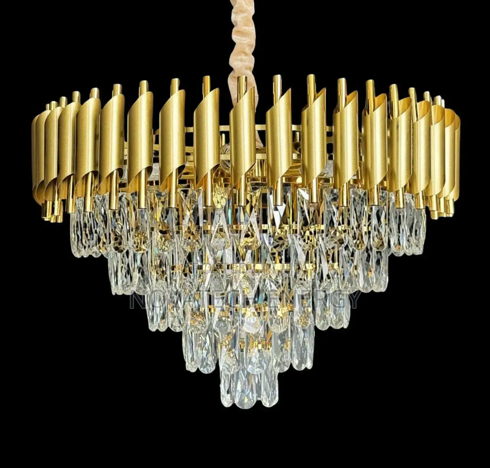 Gold Crystal Chandelier Light