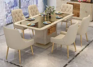 Quality Modern Marble Dining Table With 6 Chairs