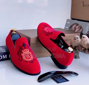 Billionaire Red and Black Suede Luxury Shoe