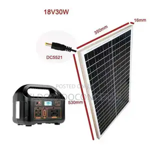 150w Rechargeable Solar Generator + Solar Panel
