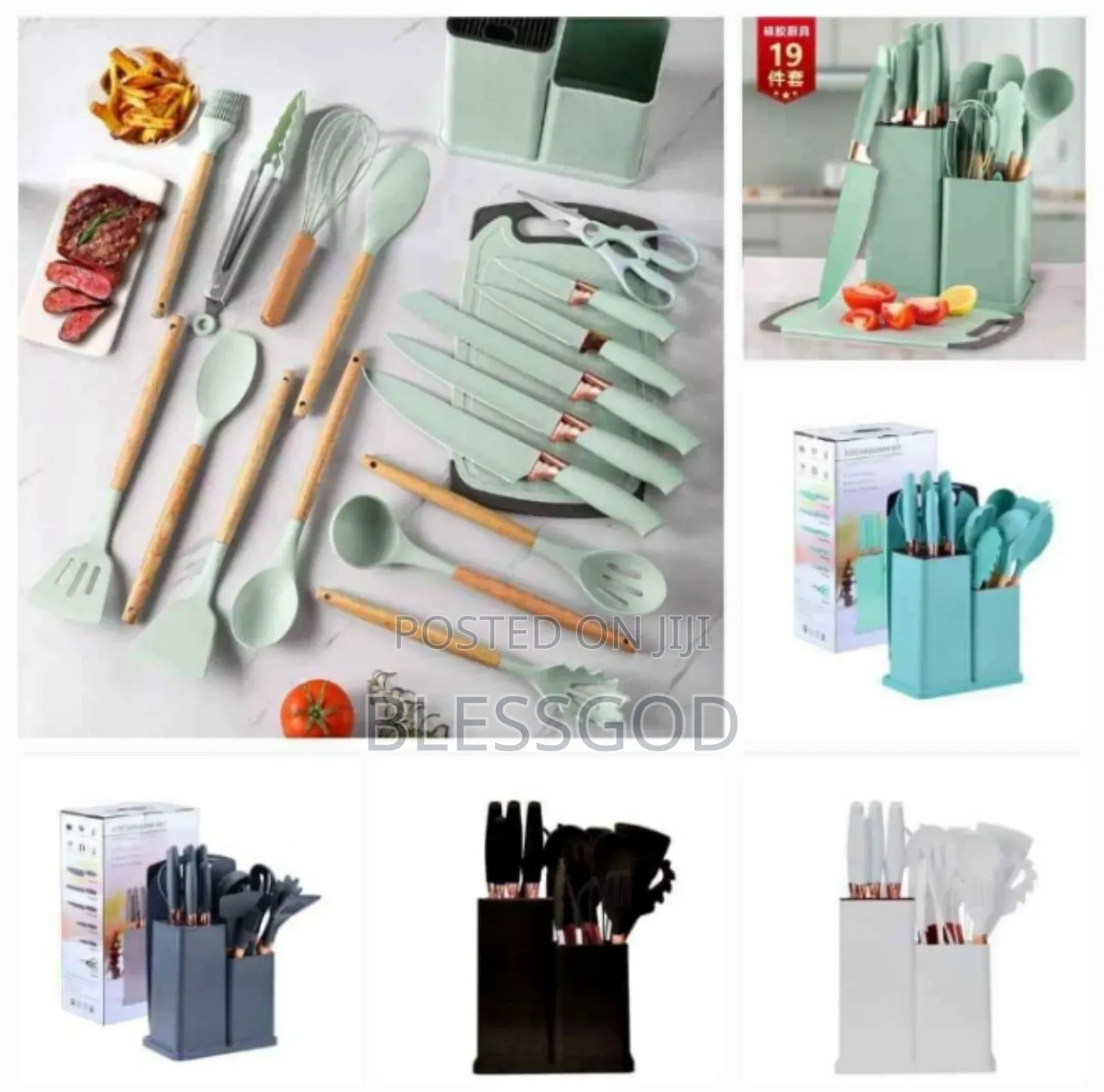 Silicone Spoon and Knife Set