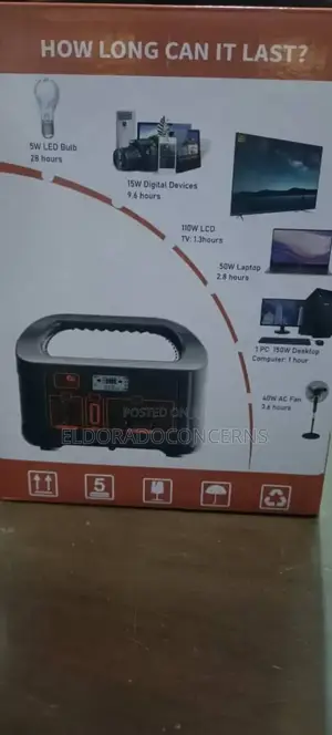 150w Rechargeable Solar Generator + Solar Panel