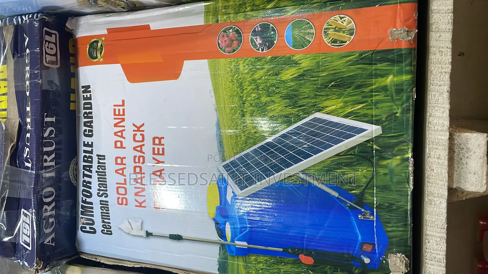 Comfortable Garden Solar Panel Knapsack Spray