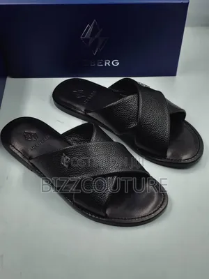 Original Iceberg Leather Slippers Available in Store