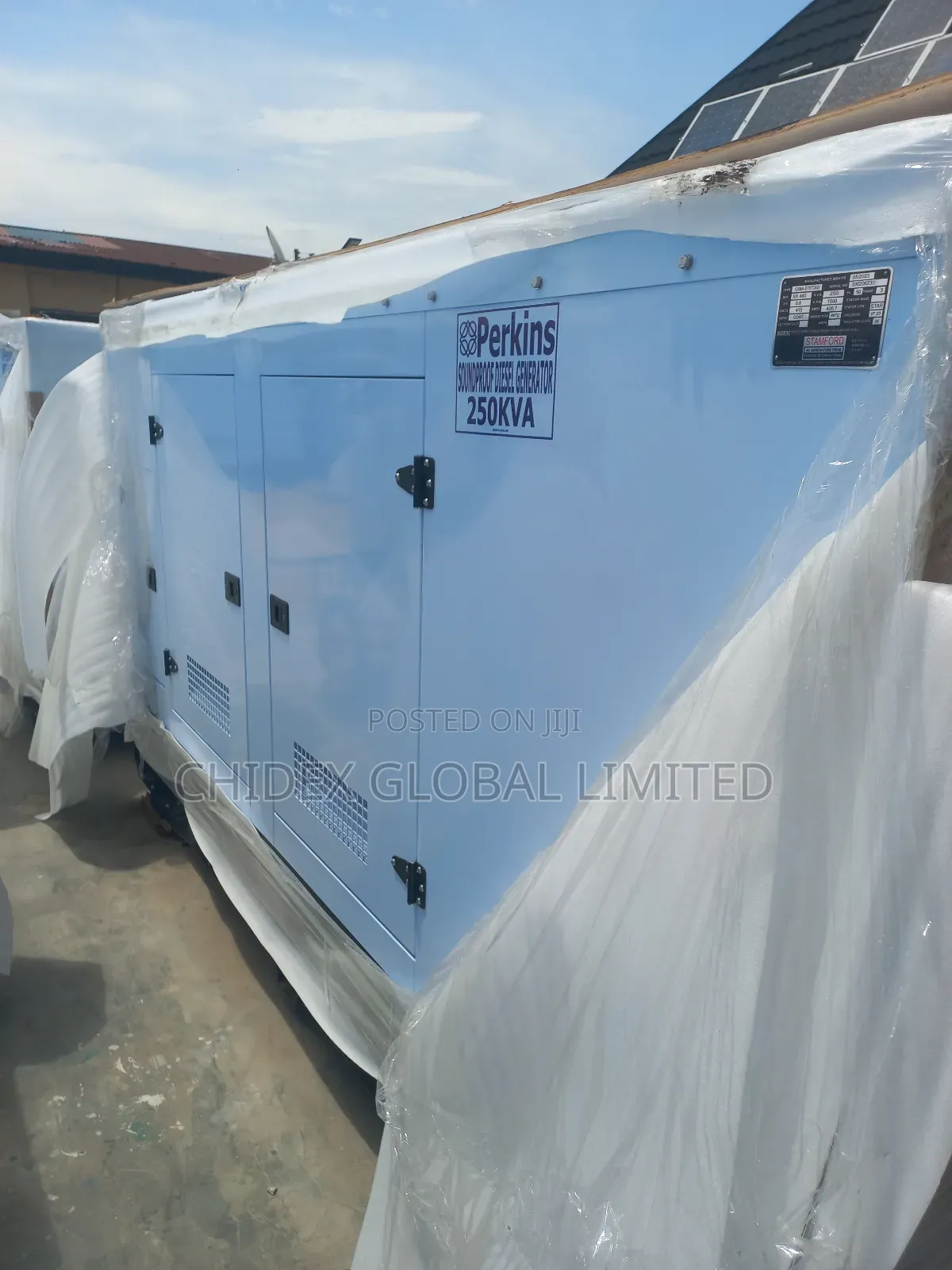250kva Perkins Soundproof Diesel Generator 100% Copper Coil