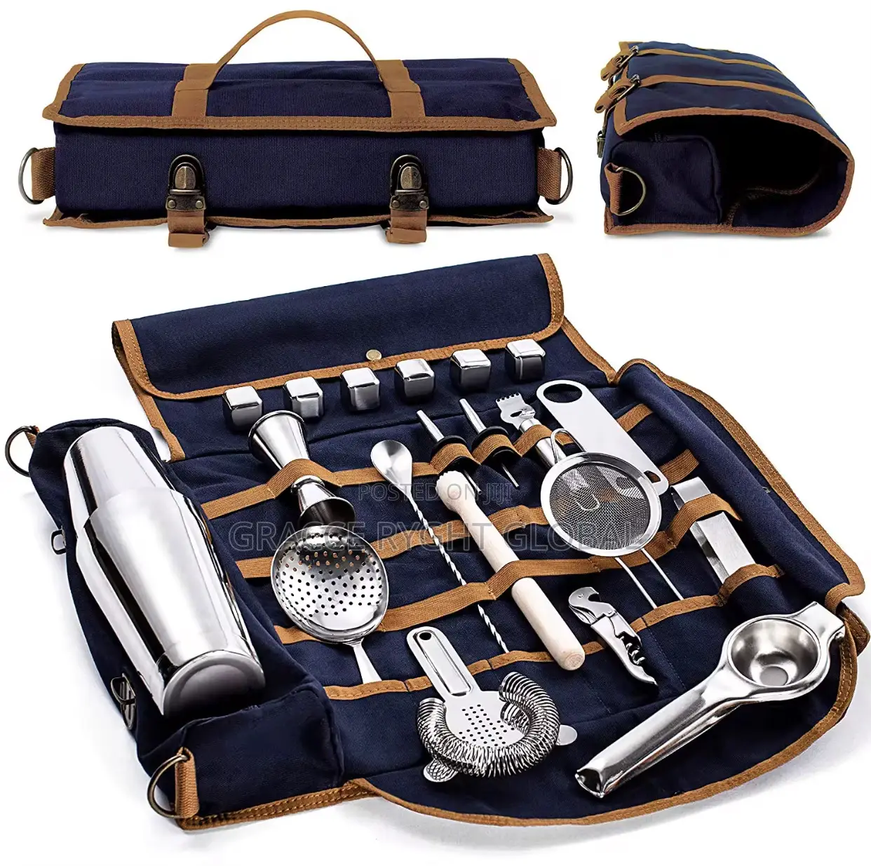Bartender Travel Cocktail Set Bag