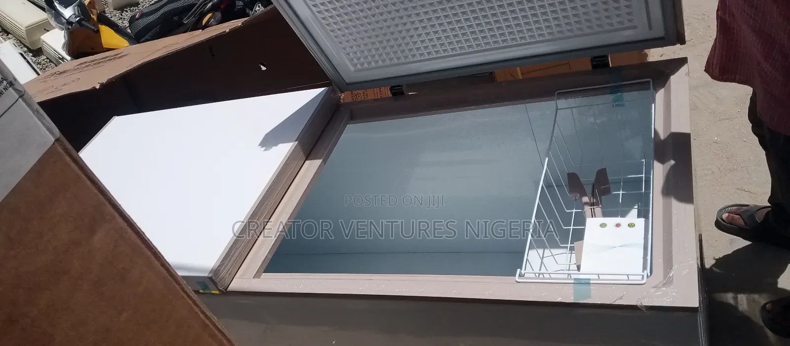 Deep Freezer Industrial Double Door Fast Block Refrigerator