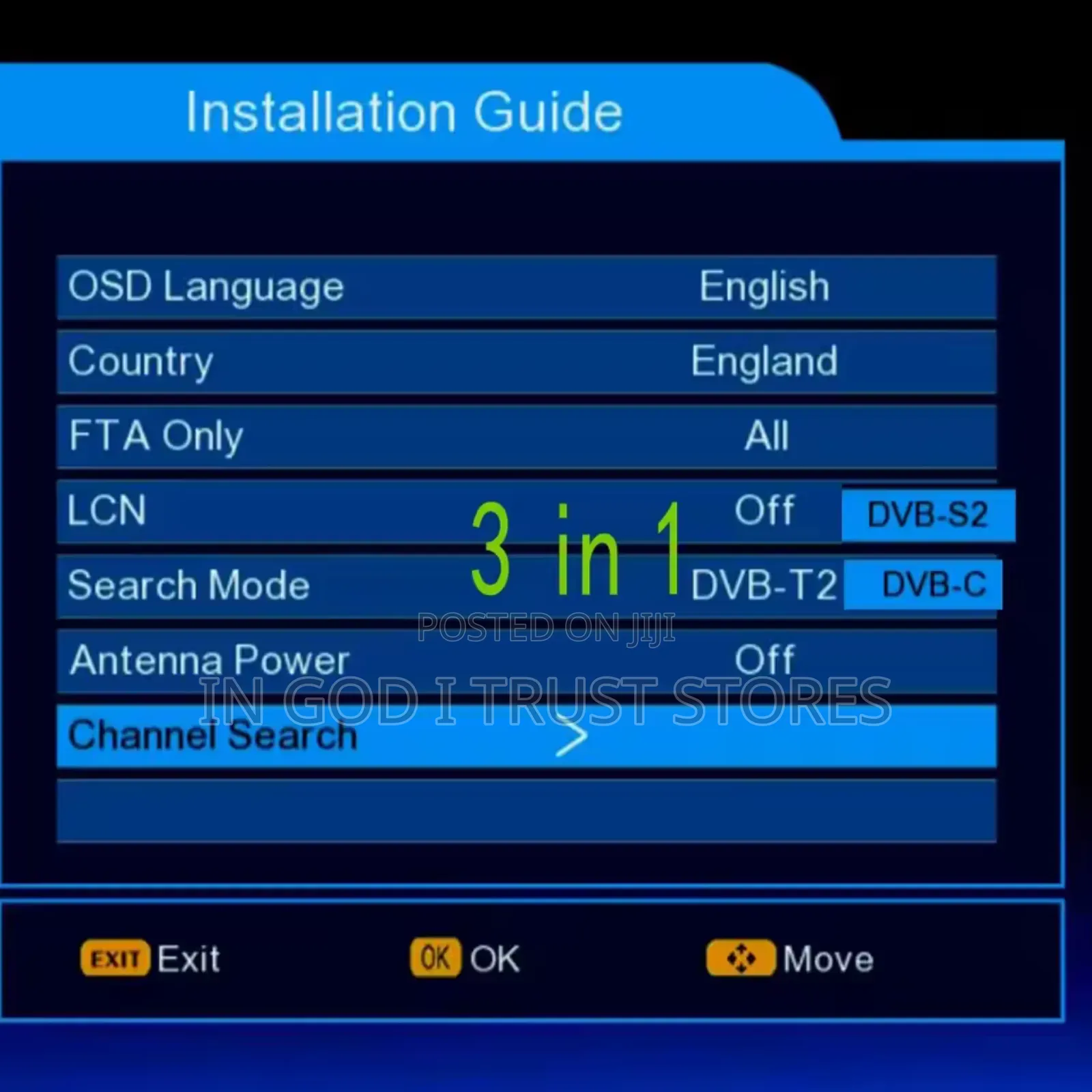 Master DVB T2 S2 Combo Plus Satellite Tv