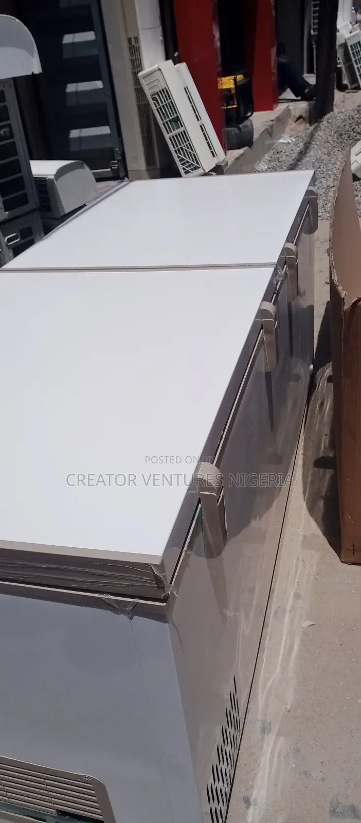 Deep Freezer Industrial Double Door Fast Block Refrigerator
