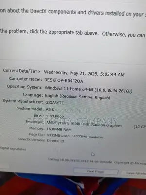 Laptop Gigabyte 16GB AMD Ryzen 5 SSD 512GB