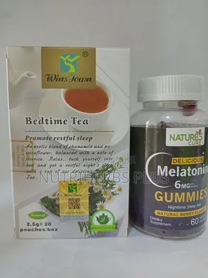 Melatonin Gummies+ Bedtime Tea:Gives You Peaceful Night Rest