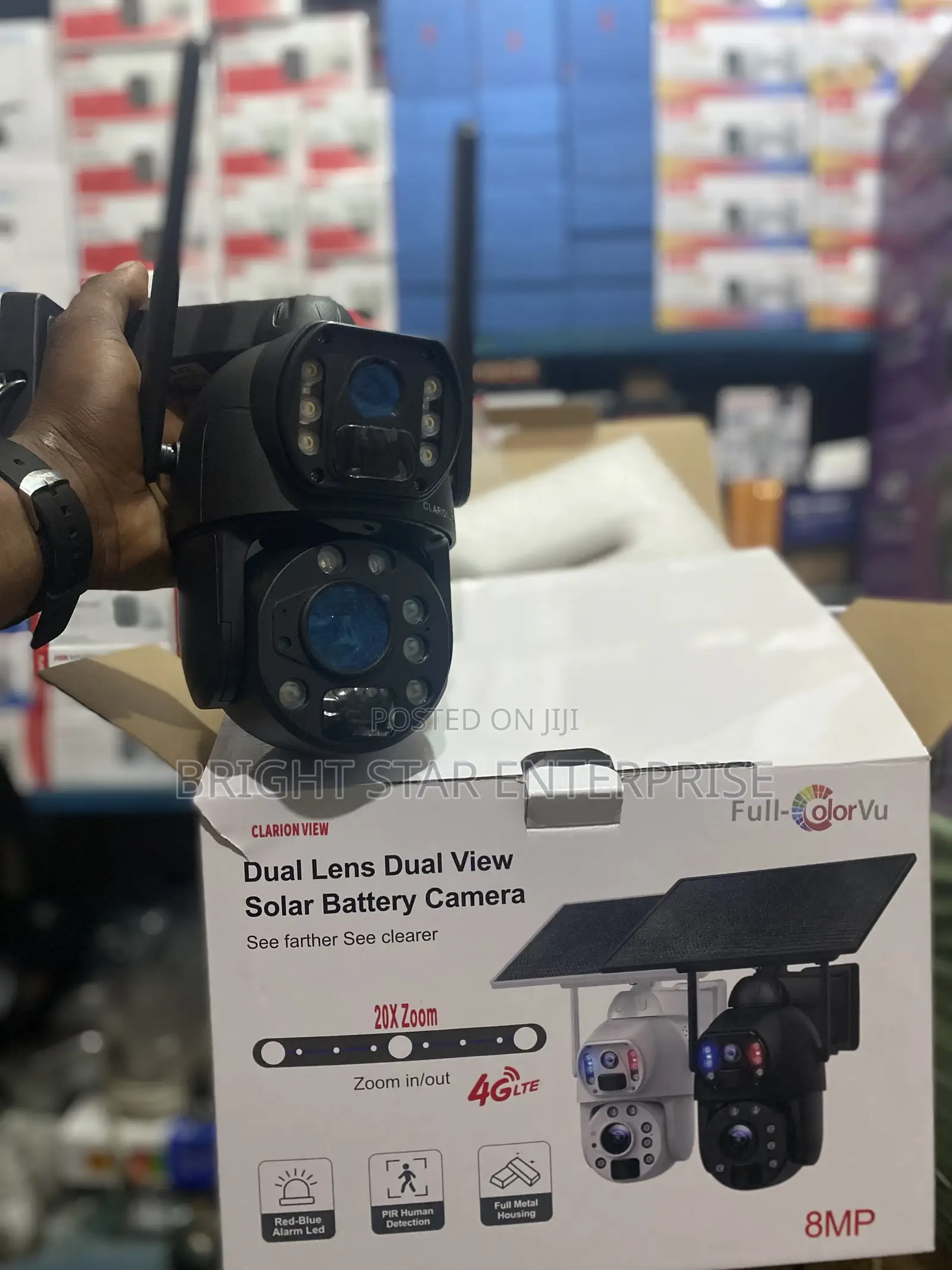CCTV Solar Wireless Camera Double Lens