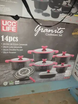 Ucc Life 14pcs Granite Cookware Set