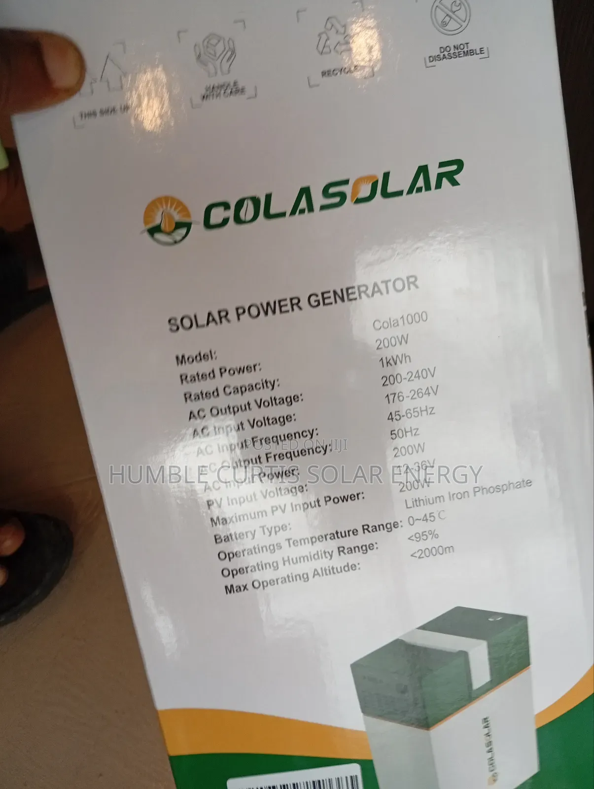Colasolar Solar Generator