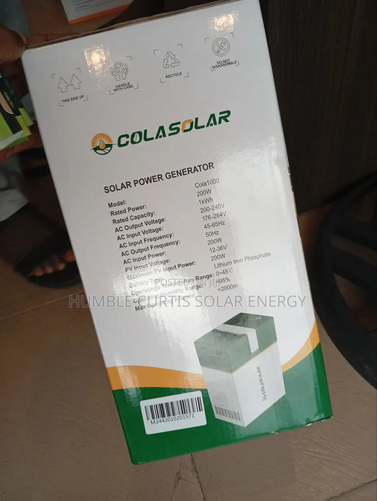Colasolar Solar Generator
