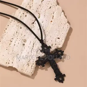 Punk Y2k Choker Goth Cross Necklace
