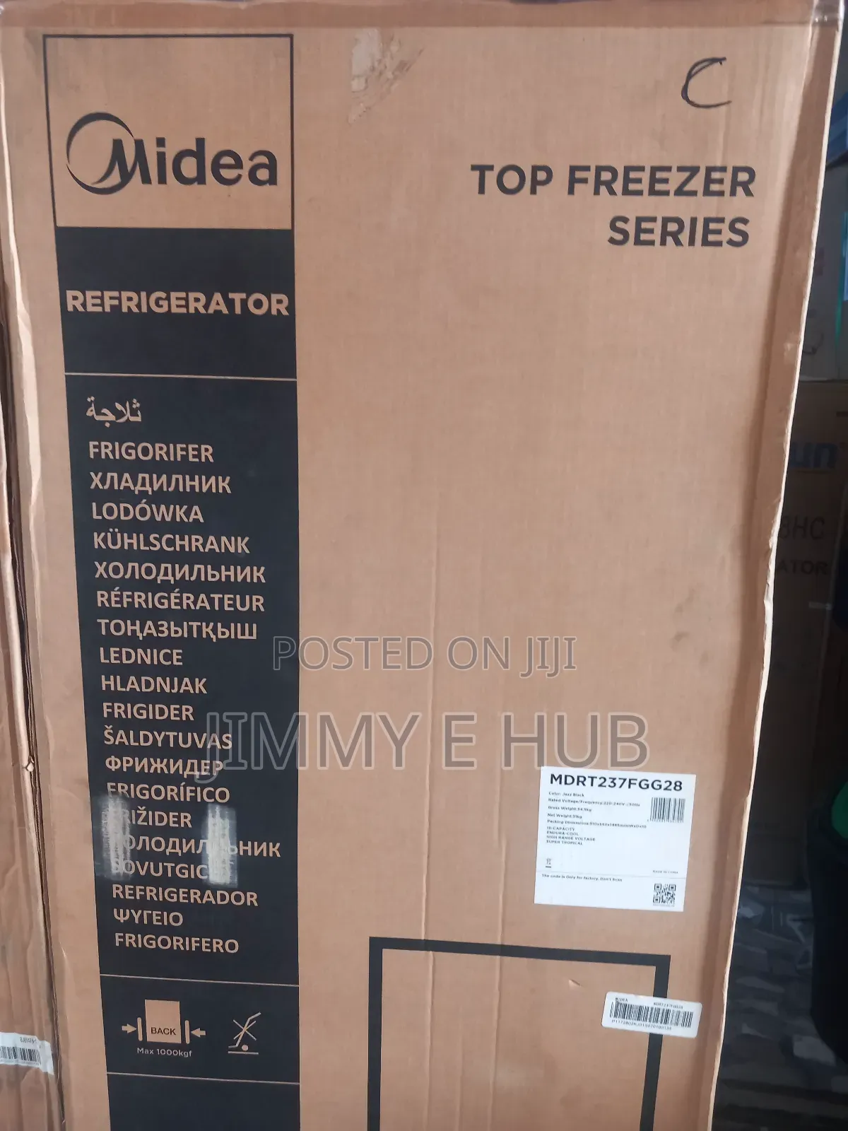Midea 180l Top Freezer Refrigerator