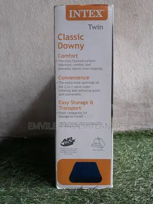 Intex Twin Size Classic Downy Inflatable Air Bed Mattress