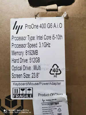 New Desktop Computer HP ProOne 400 8GB Intel Core I5 SSD 512GB