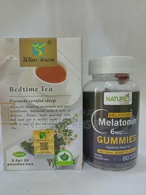Bedtime Tea+ Melatonin Gummies:Get 100% Night Sleep and Rest