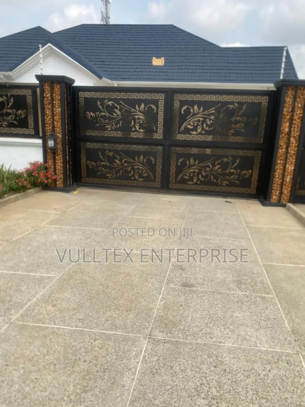 Gate, With Laser Cut Design.