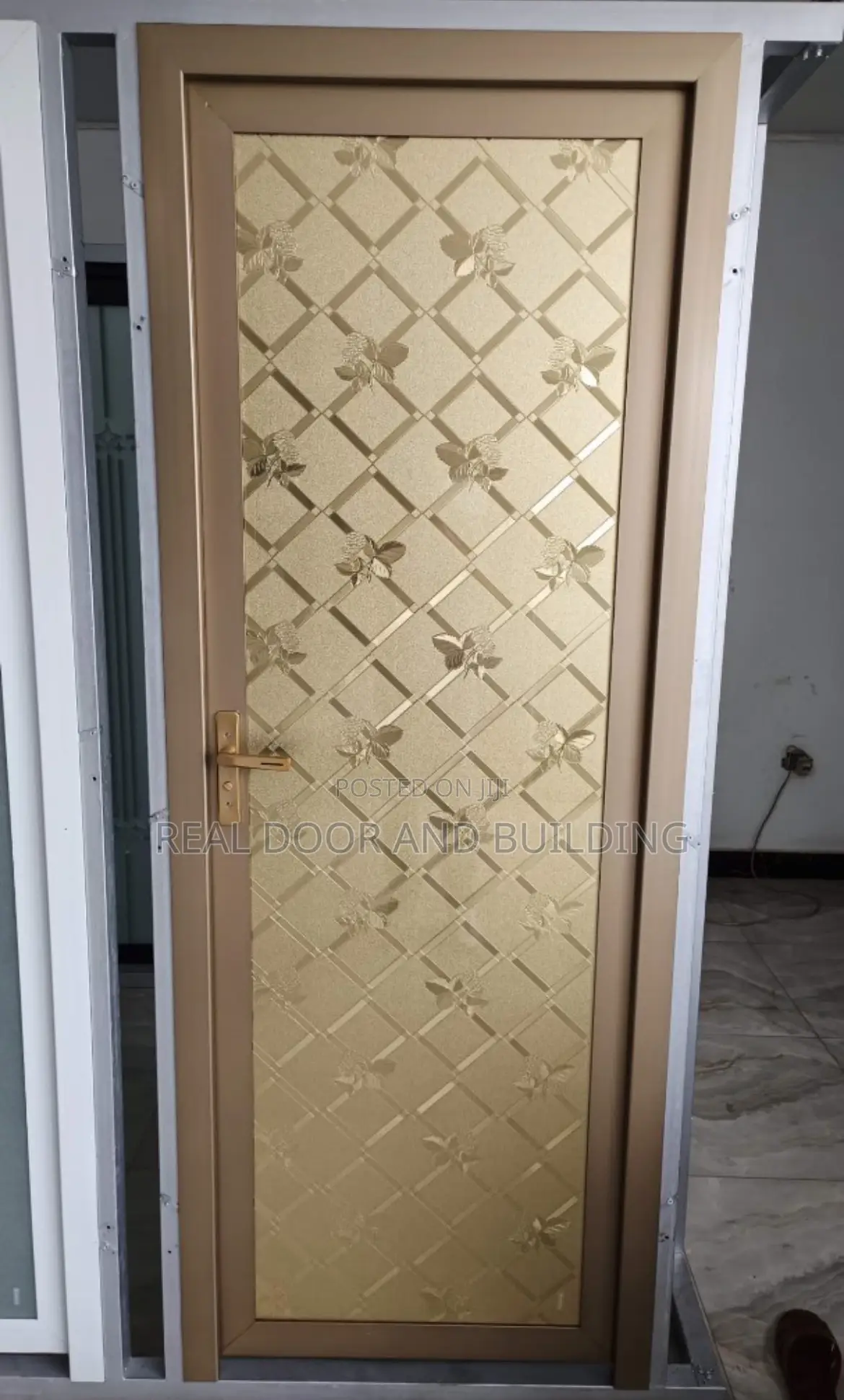 Quality Bathrooms Gold Full Glass Door.