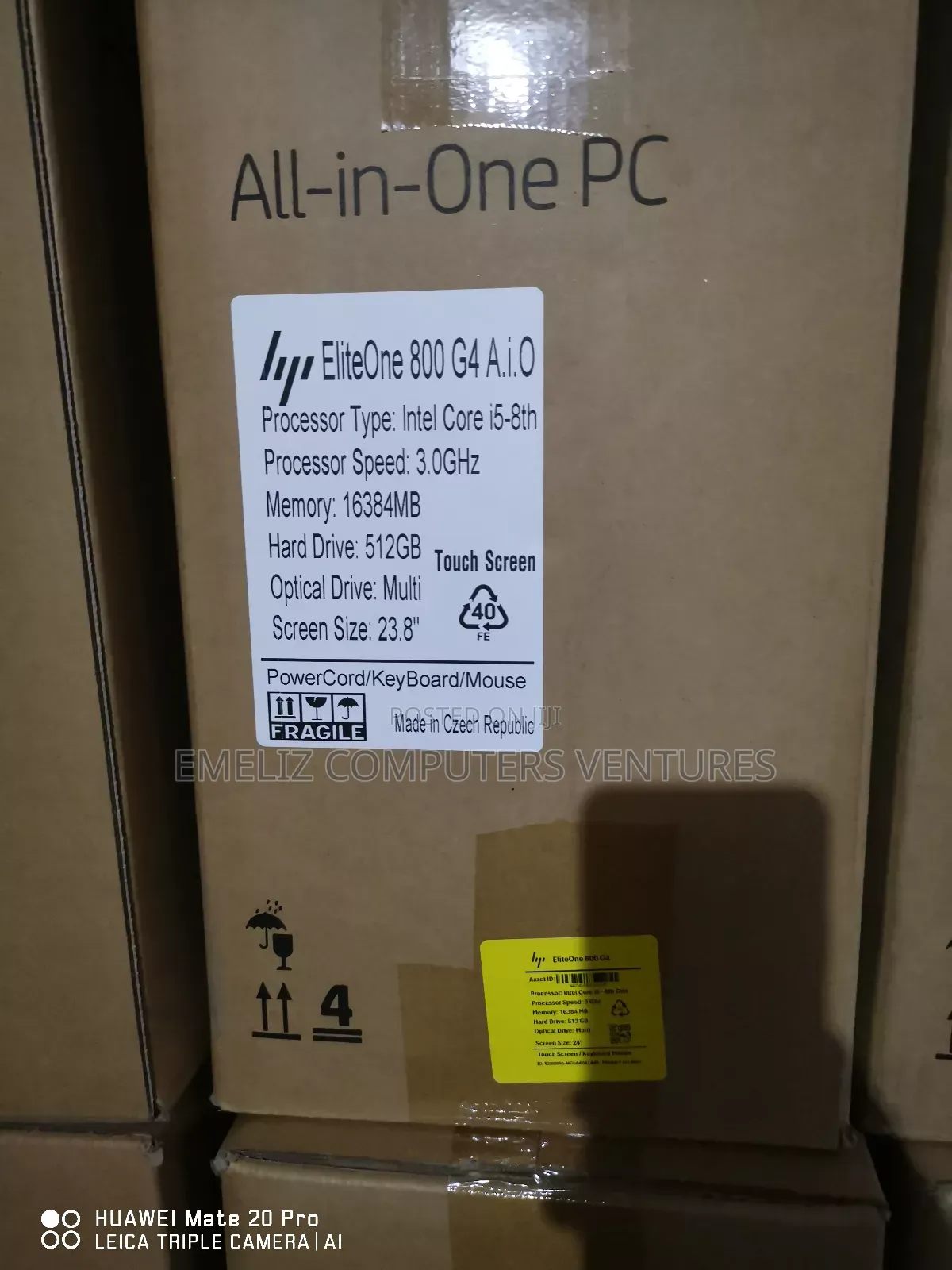 New Desktop Computer HP EliteDesk 800 G4 16GB Intel Core I5 SSD 512GB