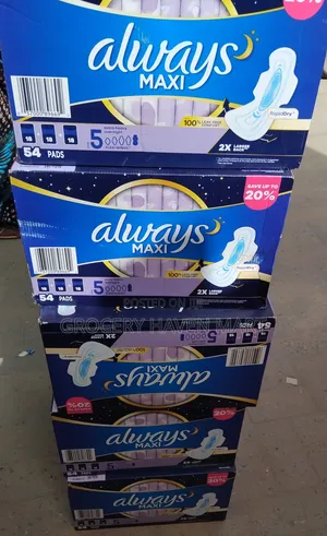 Always Maxi Overnight Sanitary Pads (54 Count)