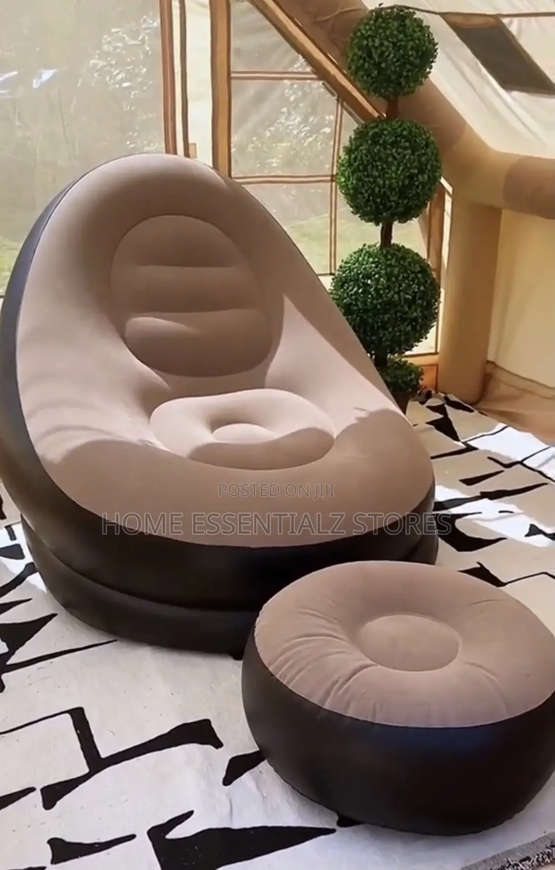 Inflatable Sofa With Stool