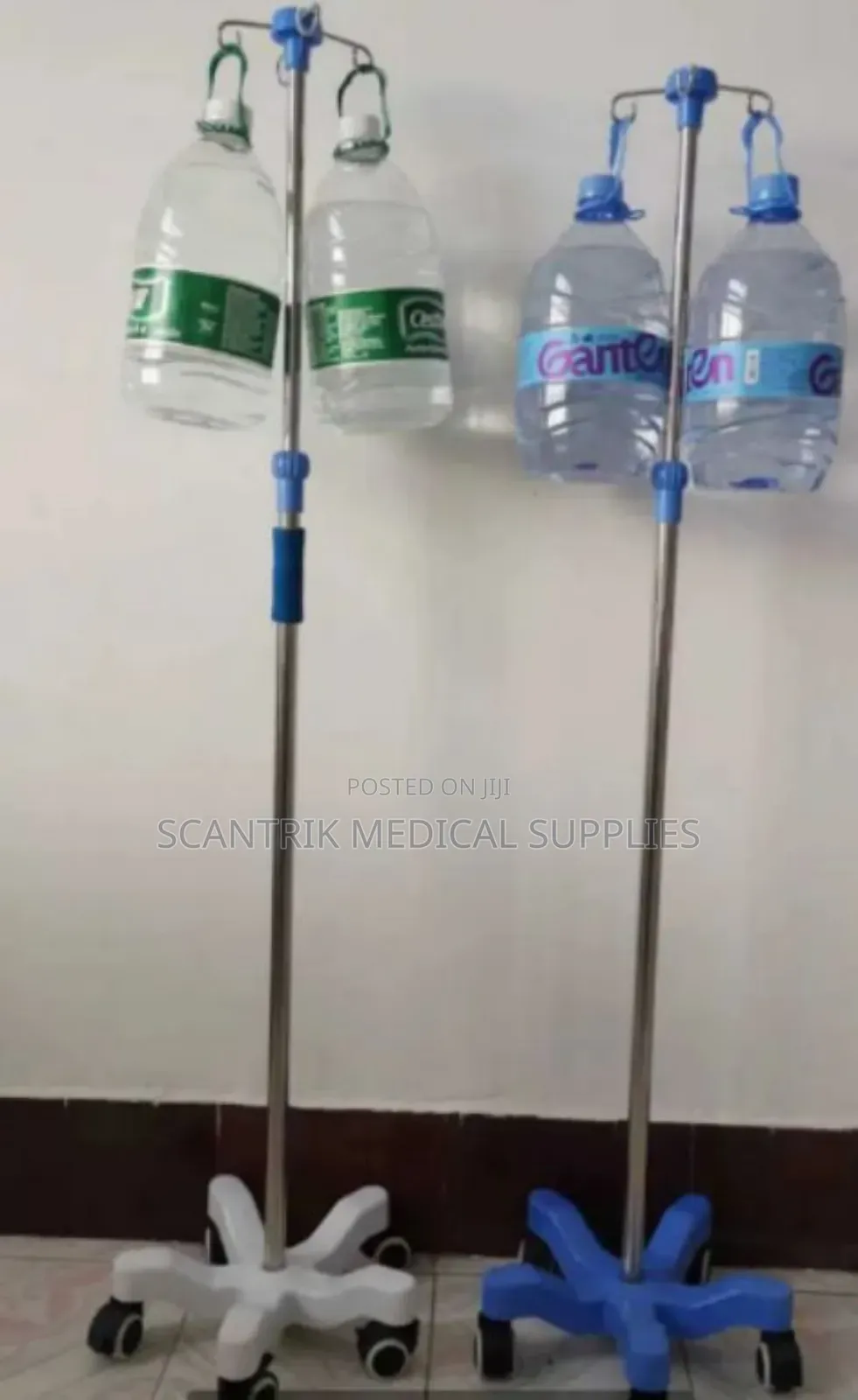 Adjustable Hospital Iv Pole on Wheels