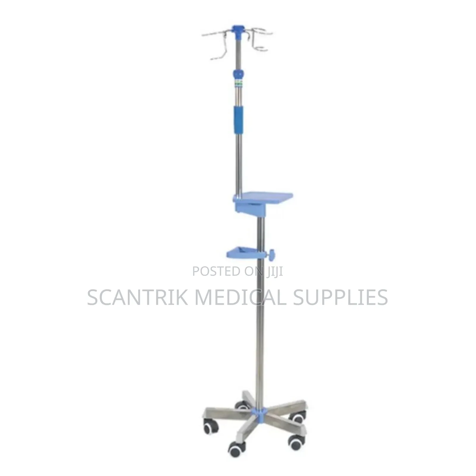 Bed-Attachable Portable Iv Pole