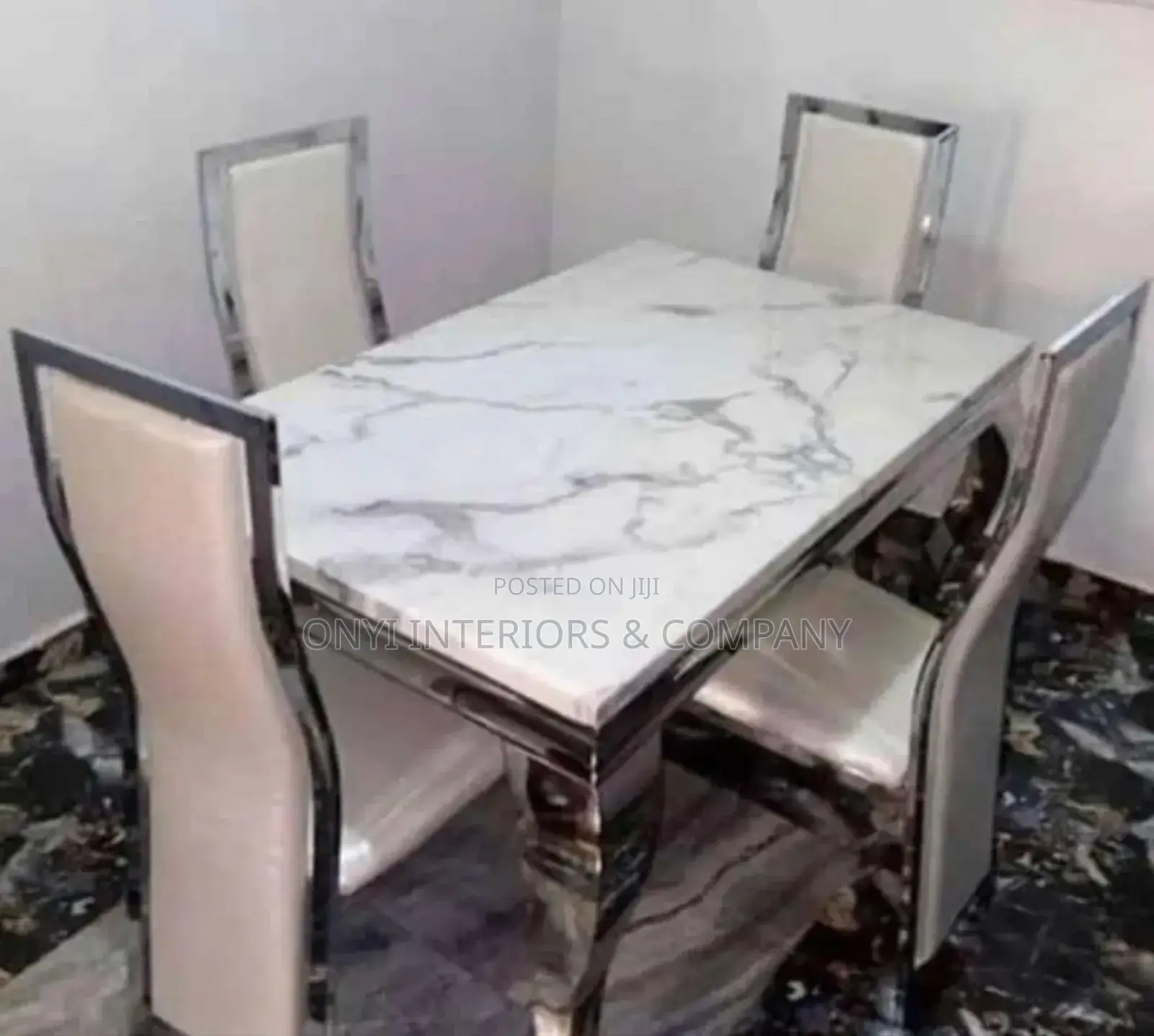 Marble Dining Table With 4 Chairs