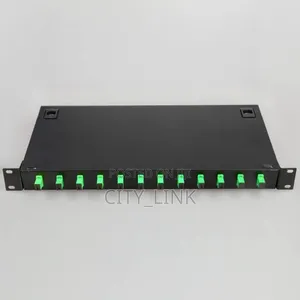 Apc/Sc Fiber Optic Patch Panel Odf 12 Port 1u 19"