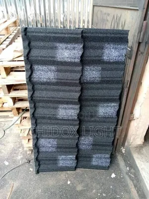 Stone Coated Roofing Sheet Shingles Design Black and White