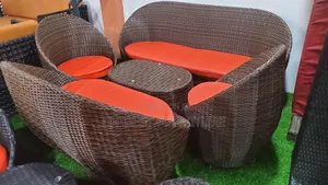 Complete Set of 7 Seaters Garden Chairs With Table.