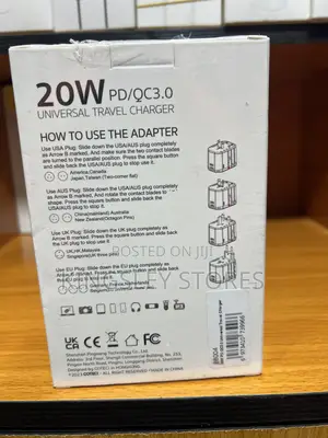 Universal Travel Charger Adapter 20w Dual Usb-a Type-C Pd