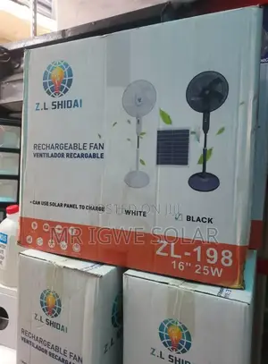 Solar Rechargeable Fans