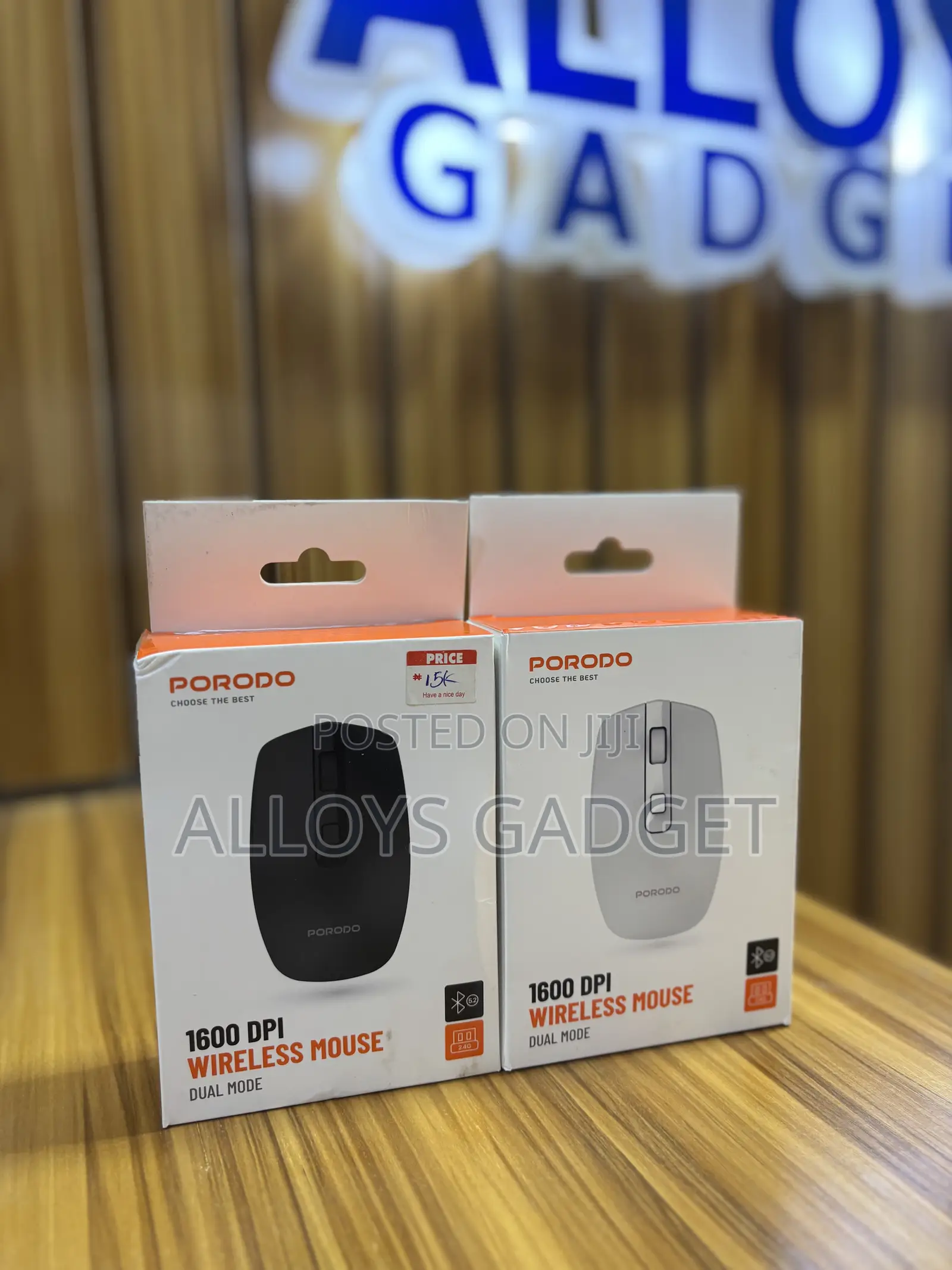 Porodo 1600 Dpi Wireless Mouse