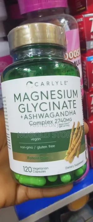 Photo - Carlyle Magnesium Glycinate and Ashwagandaha by 120 Cas